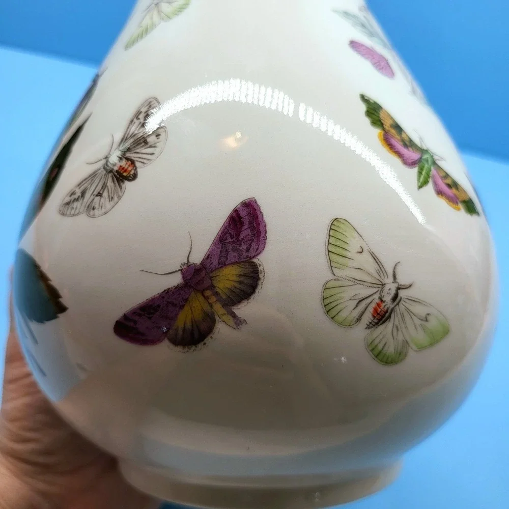 Portmeirion Botanic Christmas Rose Pitcher Vase Vintage Cottagecore Floral